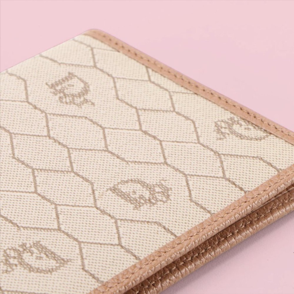 Dior Vintage Rare Honeycomb Monogram Leather Long Wallet - Picture 3 of 6